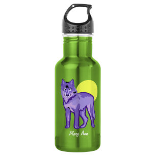 Garrafa Lobo Roxo Lua Cheia