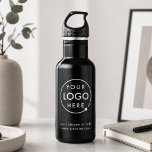 Garrafa Logo | Empresa empresarial minimalista<br><div class="desc">Um simples modelo de negócios preto personalizado em um estilo moderno minimalista que pode ser facilmente atualizado com o logotipo e o texto de sua empresa. Se você precisar de ajuda para personalizar este produto, entre em contato comigo usando o botão de mensagem abaixo e terei todo o prazer em...</div>
