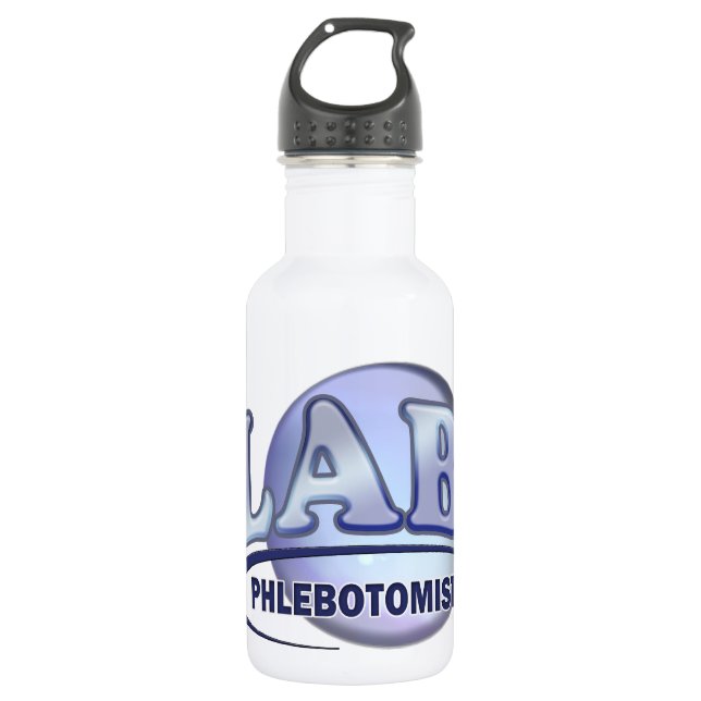 Garrafa LOGOTIPO Azul DIVERTIDO PHLEBOTOMIST (Frente)