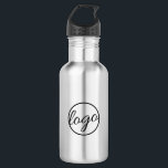 Garrafa Logotipo comercial do Restaurante do Compro de Caf<br><div class="desc">Garrafa de água de aço inoxidável personalizada com o logotipo da sua empresa,  perfeita como mercadoria disponível para os clientes comprares em um compro de café,  café ou restaurante,  ou como um presente em uma feira comercial ou presentes de clientes.</div>