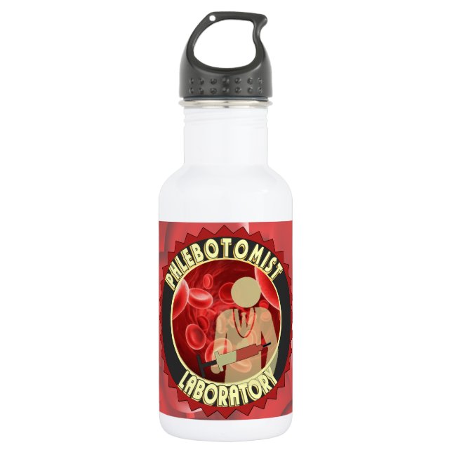 GARRAFA LOGOTIPO DE SANGUE FLEBOTOMISTA (Frente)