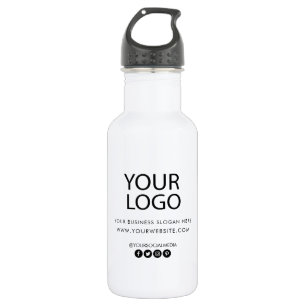Garrafa Logotipo de sua empresa e texto personalizado
