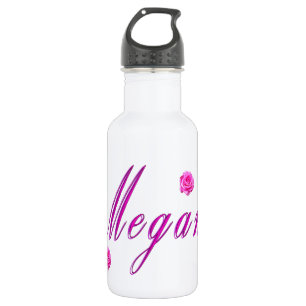 Garrafa Logotipo do nome da Megan Girl