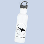 Garrafa Logotipo Simples Com Empresa De Texto<br><div class="desc">Adicione seu próprio logotipo e escolha de texto a este design. Remova o texto se preferir. Minimalista e profissional para promover a lealdade marca. Excelente para marcas de funcionários ou como promocional para seus clientes e clientes.</div>