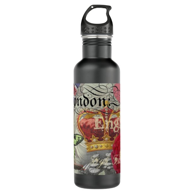 Garrafa London England Viagem Vintage Europe Art (Frente)