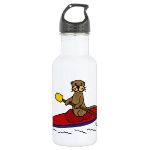 Garrafa Lontra engraçada que Kayaking