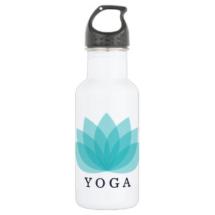 Garrafa Lotus Azul Simples Yoga