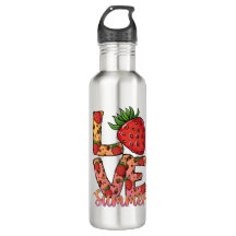 Love Hello Summer Strawberry Stainless Steel Water