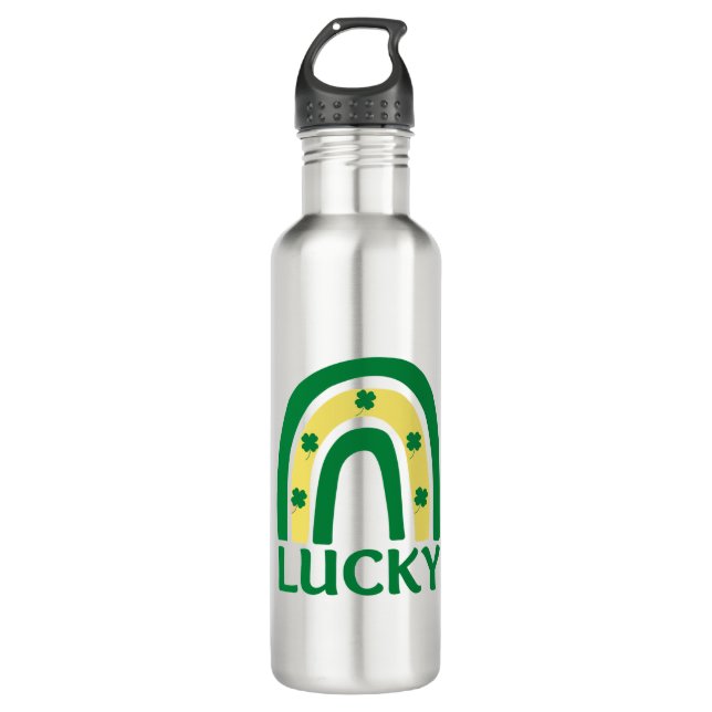 Garrafa Lucky Shamrock Rainbow St Patricks (Frente)