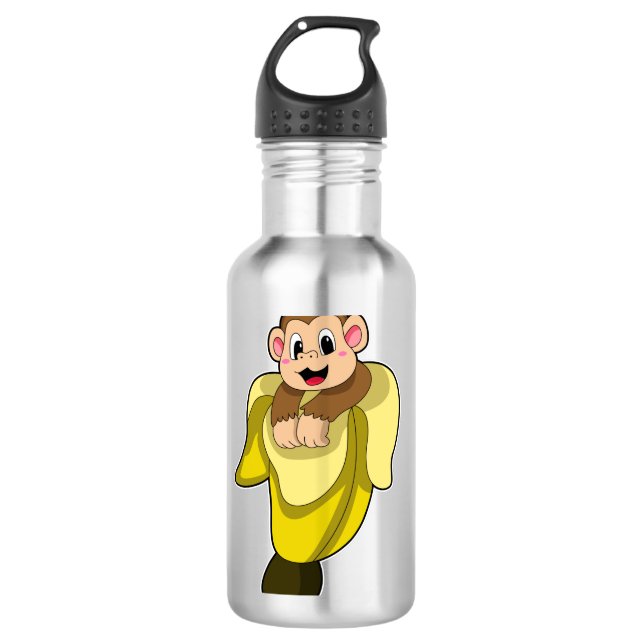 Garrafa Macaco com casca de banana (Frente)