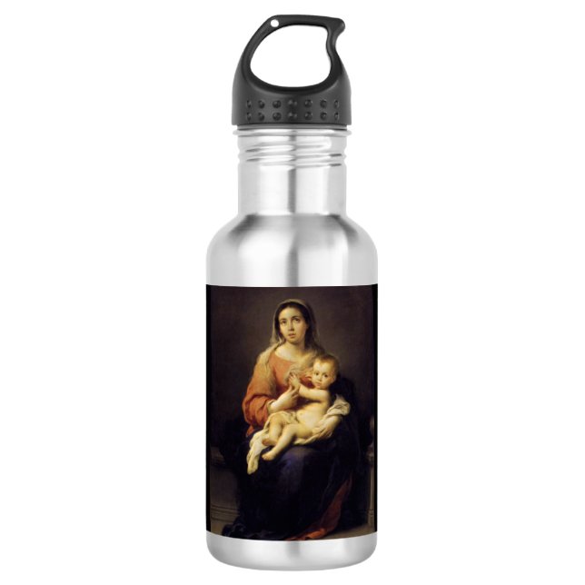 Garrafa Madonna e Criança - Virgem Maria - Murillo (Frente)