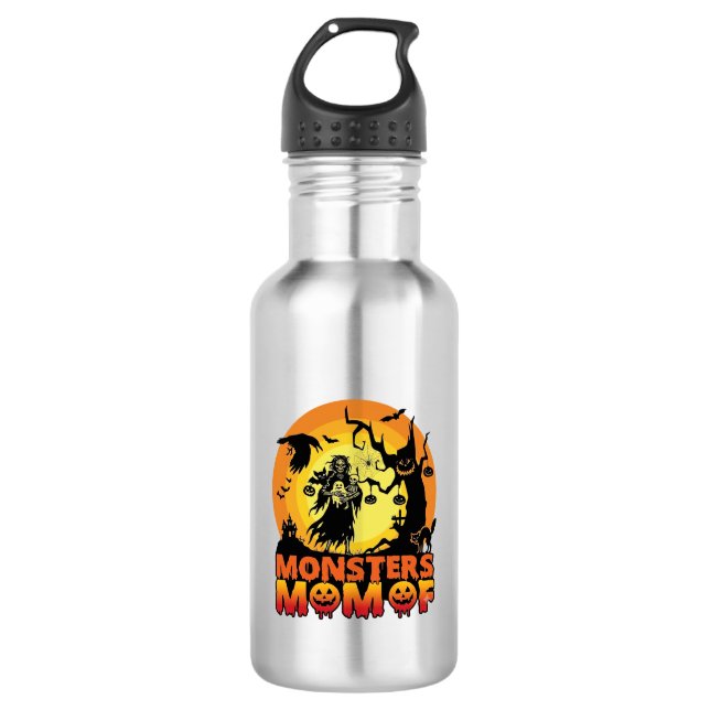 Garrafa Mãe dos Monstros Dia das Bruxas Monstro Fantasma E (Frente)
