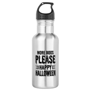 Garrafa Mais Boos Por Favor Tipografia Vintage de Hallowee
