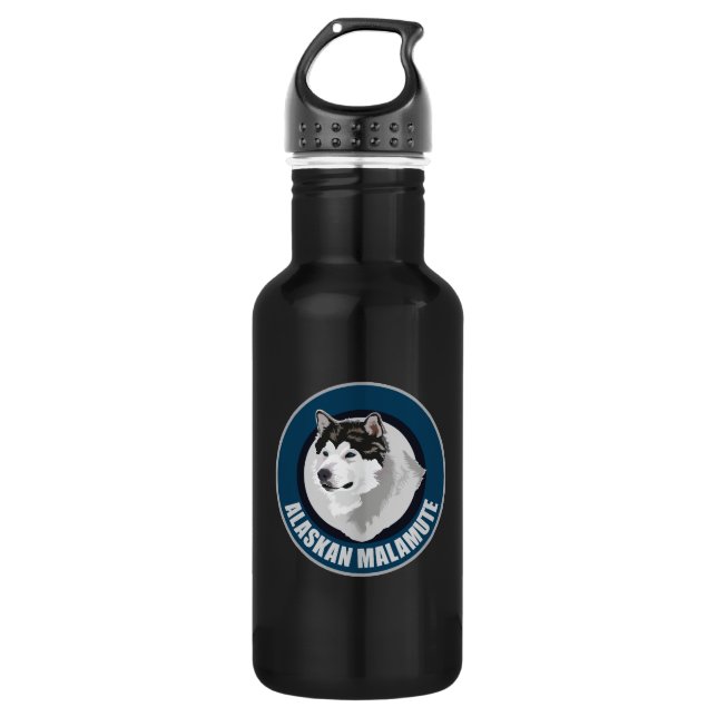 Garrafa Malamute de cão no Alasca (Frente)