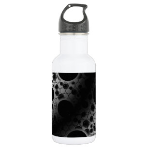 Garrafa Manchas de Bolha Espacial - Branco/Preto