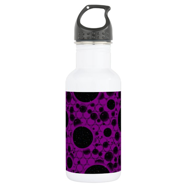 Garrafa Manchas de Bolha Espacial - Roxo (Frente)