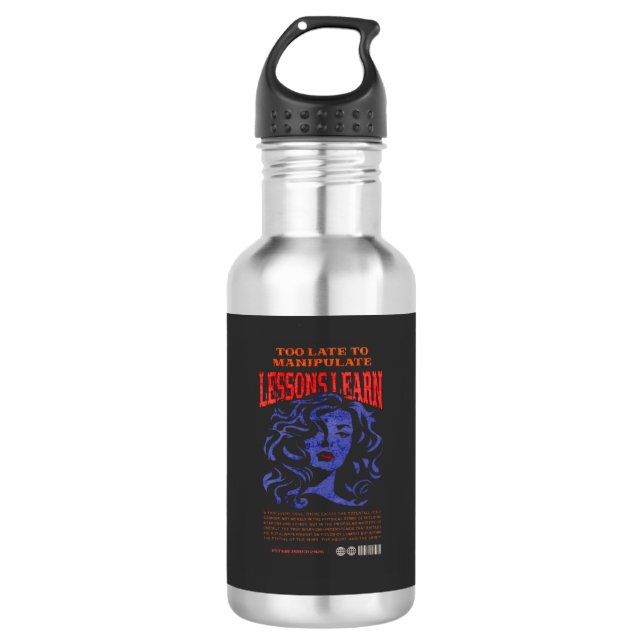 GARRAFA MANIPULATE LESSONS LEARN DESIGN WATER BOTTLE  (Frente)