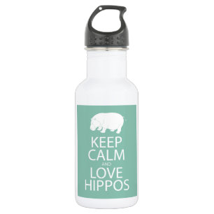 Garrafa Mantenha o Hippopotamus do impressão dos