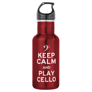 Garrafa Mantenha o violoncelo da calma e do jogo