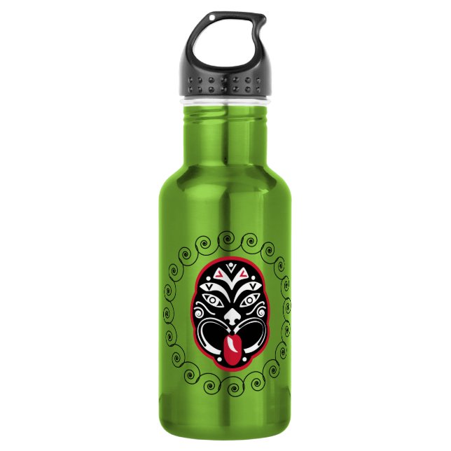 Garrafa Maori Haka | Nova Zelândia | Arte Nativa | Decor (Frente)