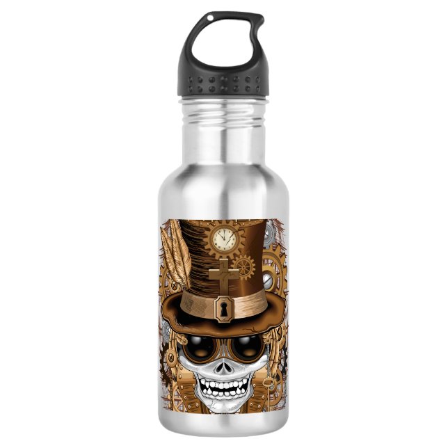 Garrafa Máquina de Retro de Voodoo Steampunk (Frente)