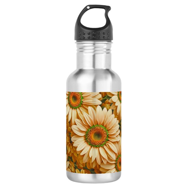 Garrafa Margarida amarela floral amarela (Frente)