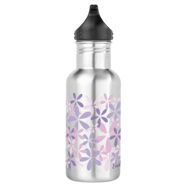Garrafa Margarida Violeta Roxa Personalizada (Direita)