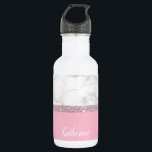 Garrafa Mármore branco-rosado-branco-brilhante-rosa-ouro-E<br><div class="desc">Rosa ouro moderno,  mármore branco e rosa.</div>