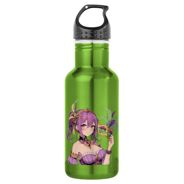 Garrafa máscara de Mardi Gras de anime (Frente)