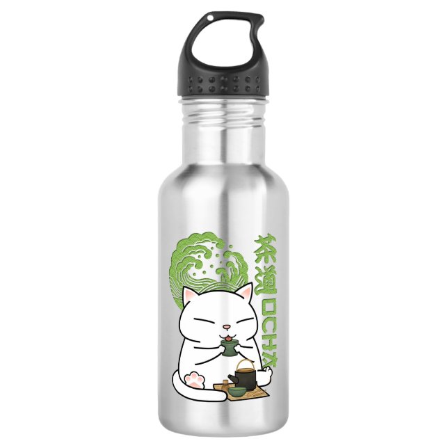 Garrafa Matcha Green Tea Cat (Frente)