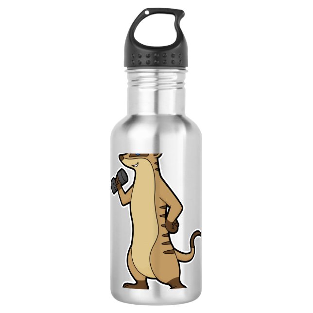 Garrafa Meerkat em Fortaleza, com Dumbbell (Frente)