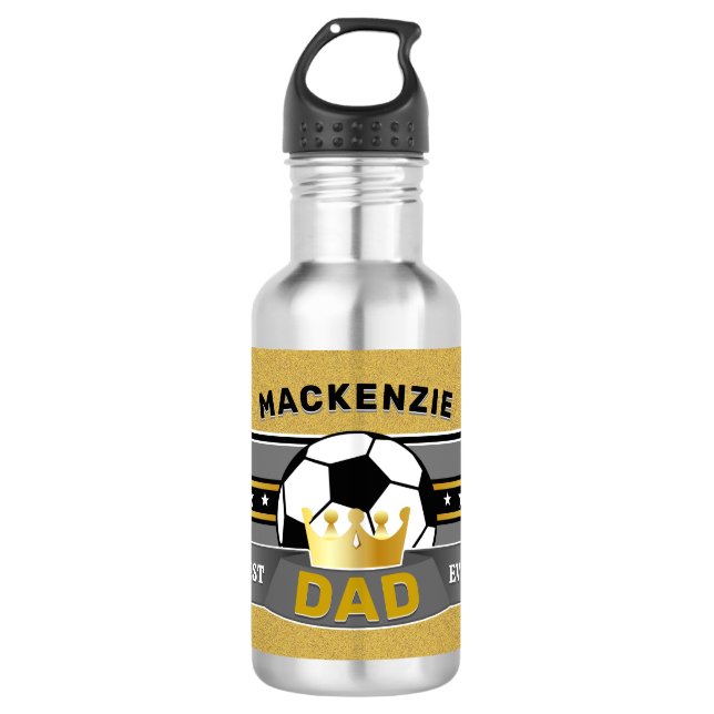 Garrafa Melhor PAI Do Esporte De FUTEBOL (Frente)