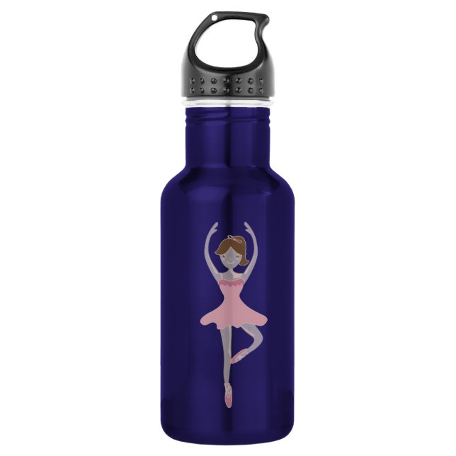 Garrafa Menina Bailarina Rosa (Frente)