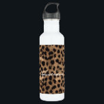 Garrafa Meninas do encanto do impressão da chita do<br><div class="desc">Garrafa de água das meninas do encanto do impressão da chita do leopardo.</div>
