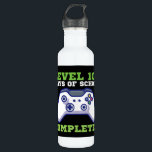 Garrafa Meninos Nível 100 Dias De Escola Concluídos<br><div class="desc">100 Dias De Camisa De Escola,  Para Jogador De Nível De Meninos Completado</div>