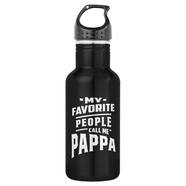 Garrafa Minhas Pessoas Favoritas Me Chamam De Pappa - Pai  (Frente)