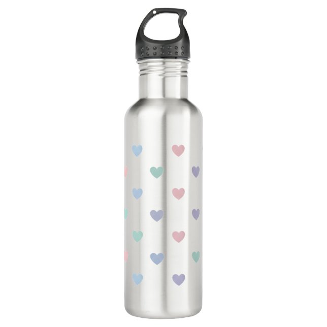 Garrafa Minimalist Soft Pastel Heart Pattern   (Frente)