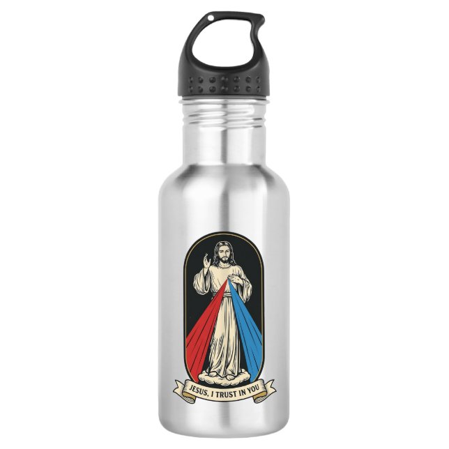 Garrafa Misericórdia Divina Jesus Vintage (Frente)