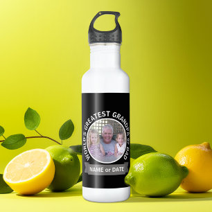 Garrafa Modelo de Foto Personalizada do Avô para o Maior