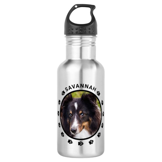 Garrafa Modelo de Fotografia Pet Personalizado com Pws e T (Frente)