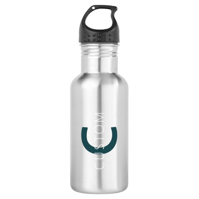 Garrafa Modelo de Monograma Personalizável na moda (Frente)