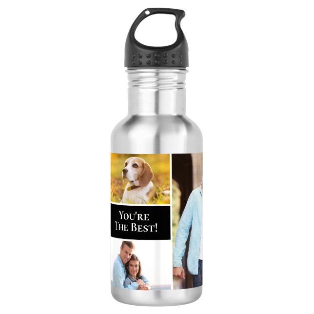 Garrafa Modern Simple 4 Colagem de Fotos Você é o melhor (Frente)