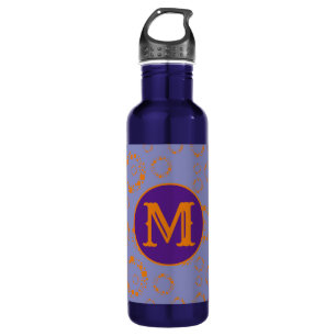 Garrafa Monograma Círculos Laranja Púrpura Laranja Inici