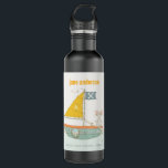 Garrafa Monograma de Crianças de Navegação de Rato Pirata<br><div class="desc">Para qualquer outra personalização ou qualquer outro item correspondente,  entre em contato comigo em yellowfebstudio@gmail.com</div>