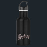 Garrafa Monograma e Nome Moderno Pink Pidroso Blush<br><div class="desc">O moderno Monograma Cor-de-Rosa Esmagado e o Nome Garrafa de Água de Aço Inoxidável combinam elegância e praticidade. Essa garrafa d'água apresenta um design cor-de-rosa poeirento e elegante e pode ser personalizada com um monograma e nome, fazer-a um acessório chic para ficar hidratado. Feito de aço inoxidável de alta qualidade,...</div>