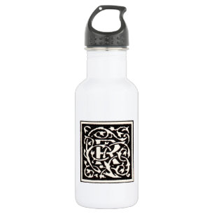 Garrafa Monograma Vintage R Art Nouveau
