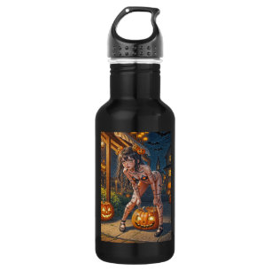 Garrafa Monstro do Halloween Jack-o-Lantern & Garota Vixen
