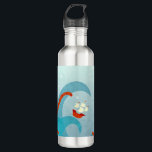 Garrafa Monstro do Mar de Navegação<br><div class="desc">Um veleiro intrépido sobe em cima de uma enorme onda em um mar tempestuoso enquanto os tentáculos de um monstro do mar saem das profundezas. Eek! Diversão para marinheiros e tripulantes em todo lugar!</div>