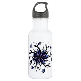 Garrafa Monstro florais góticos e dentes da mandala