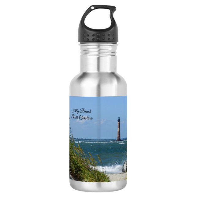 Garrafa Morris Island Lighthouse Walkway Water Bottle (Frente)